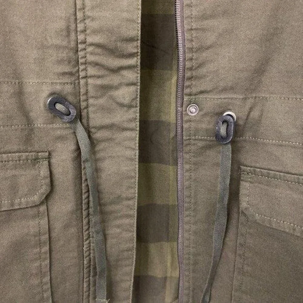 The North Face Contrast Plaid Hunter Green Jacket - Picture 6 of 6